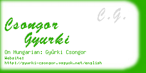 csongor gyurki business card